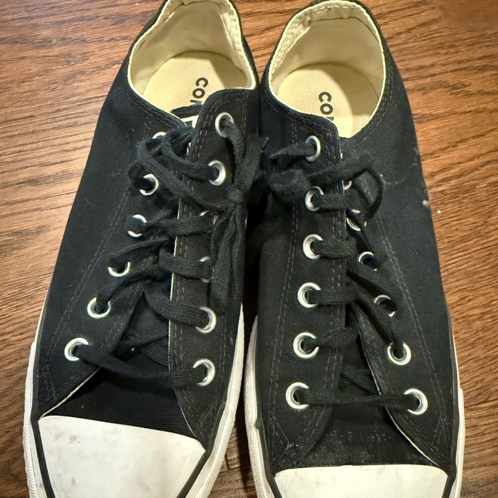 Converse Black and White Canvas Sneakers